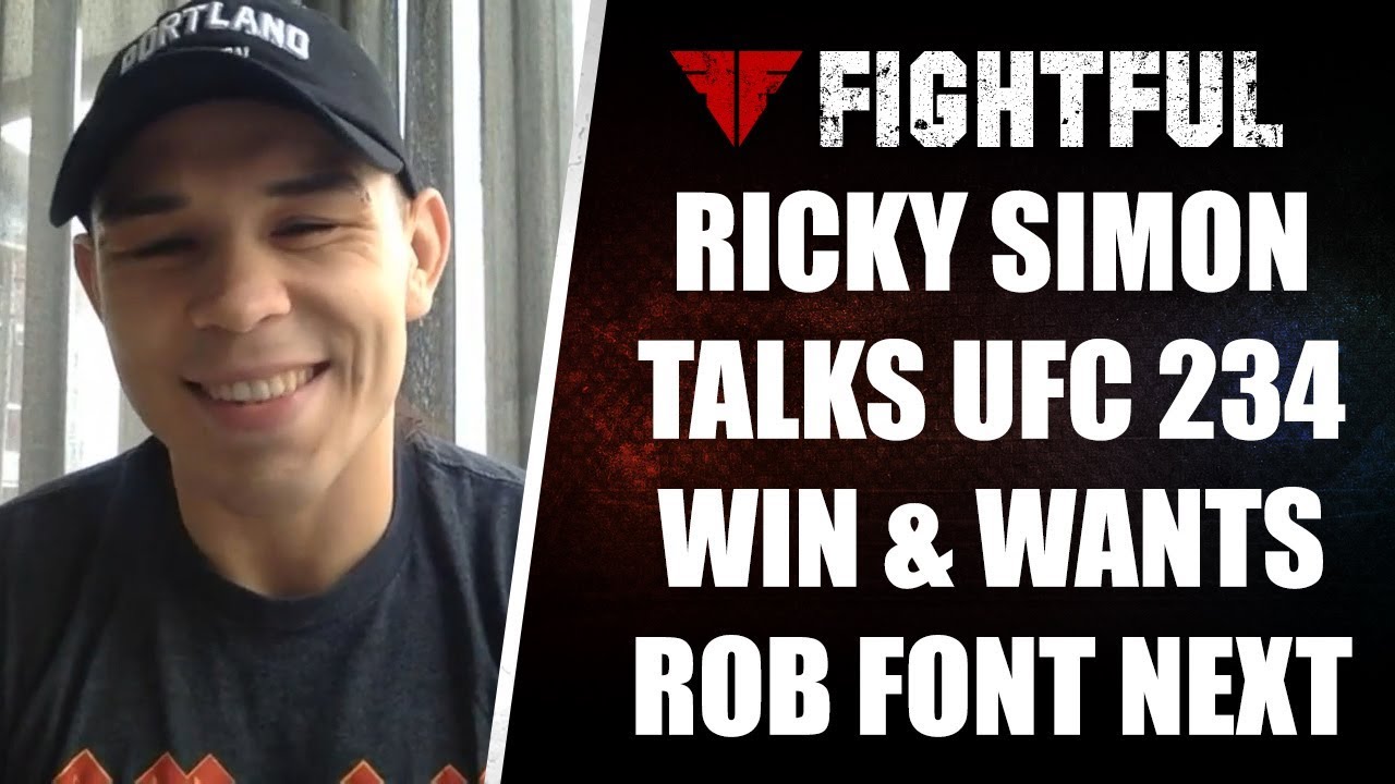 Ricky SImon Talks UFC 234 Victory, Xbox Blowing Up & Wants Rob Font ...
