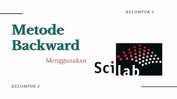 (85) 9.3.2 Diferensiasi numerik melalui Backward f(x) = cos x - 3x menggunakan Scilab