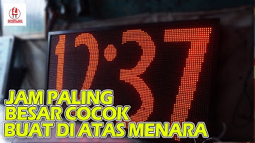 JAM DIGITAL BESAR BIG CLOCK DENGAN MODUL RUNNING TEXT P10 | ARDUINO PROJECT