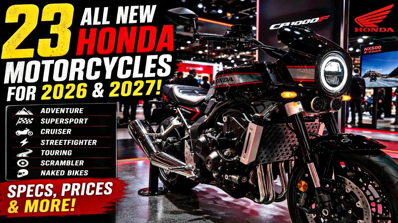 23 Νέα Μοτοσυκλέτες Honda για το 2026 2027! Προδιαγραφές, Τιμές & Περισσότερα! – Video
