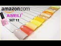 AIMEILI GEL POLISH SWATCHES | CHEAP AMAZON GEL NAIL POLISH | SET 11