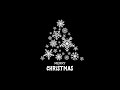 Black &amp; White Christmas Background Loop ,Merry Christmas greetings instrumental
