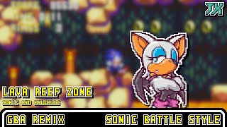 [GBA]Lava Reef Zone - Sonic & Knuckles【Sonic Battle Style】