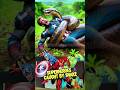 Superheroes caught giant snake in forest  marvel  dcall characters marvel avengers shorts