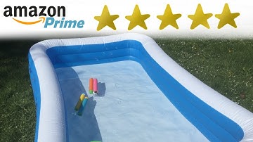 Unboxing VRZTLAI Inflatable Swimming Pool Family Lounge Pool from Amazon Prime