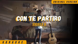 KARAOKE CON TE PARTIRO - ANDREA BOCELLI (ORIGINAL KEY) #karaoke #andreabocelli