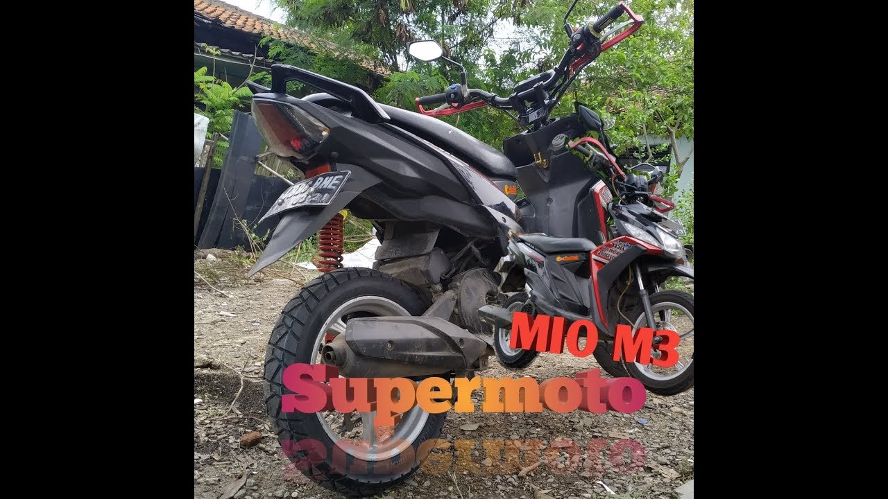 Modif Simple Mio M3 Jadi Supermoto Masih Nanggung Bro YouTube