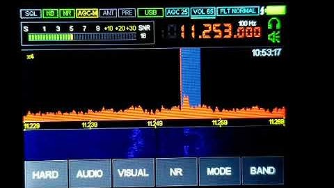 GBR MILITARY VOLMET (SHORTWAVE  RADIO) ON MALACHITE DSP SDR RECEIVER 3-9-2021