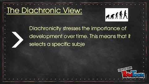 Synchronic vs Diachronic Perspective*