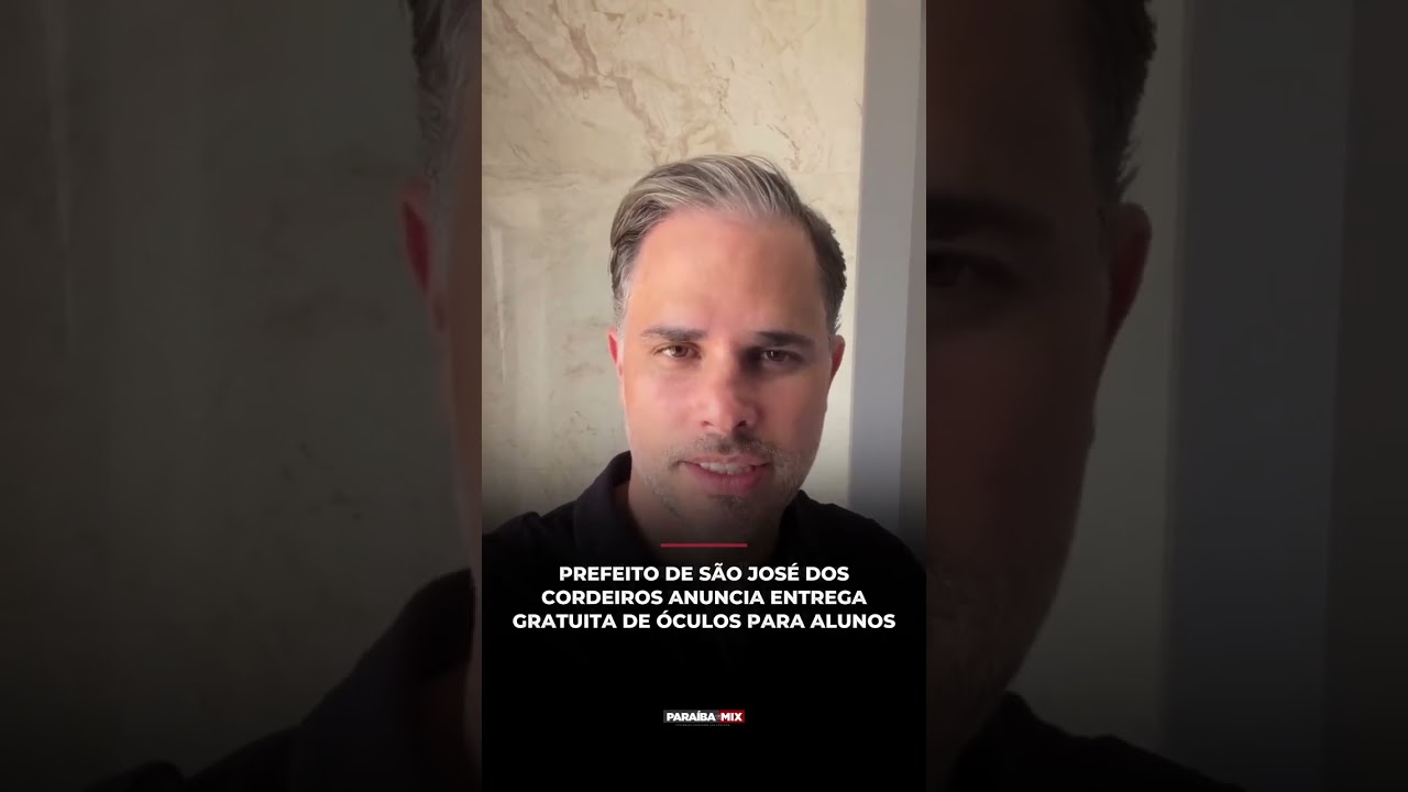 PREFEITO DE SAO JOSE DOS CORDEIROS ANUNCIA ENTREGA GRATUITA DE ÓCULOS PARA ALUNOS