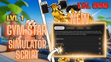 Gym Star Simulator Script | Auto farm, Auto rank, | And & More