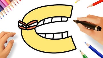 HOW TO DRAW ALPHABET LORE C