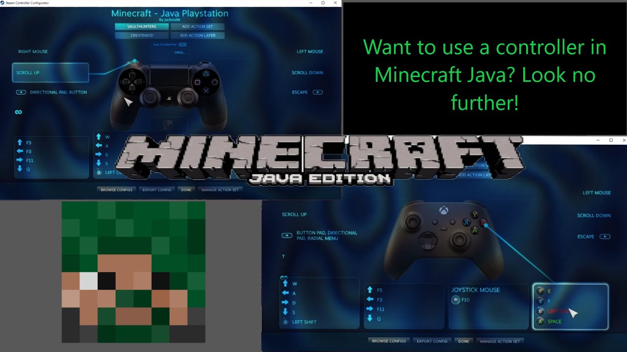 🎮Console Controllers for Java Edition Minecraft?!😮💯 - YouTube