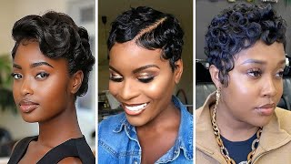 60 Cute Short Haircuts to try this Week! Pixie cuts, TWa, Finger Curls etc.