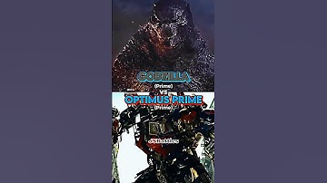 Godzilla vs Optimus Prime