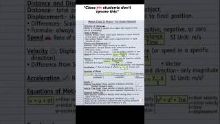 CLASS 9th (SCIENCE) PHYSICS CH-8 MOTION FULL CHAPTER REVISION #shortvideo #exam #classnotes #physics