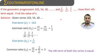 If the GP : 162, 54, 18... and 2/81, 2/27, 2/9... have their nth term equal. Find the value of n.