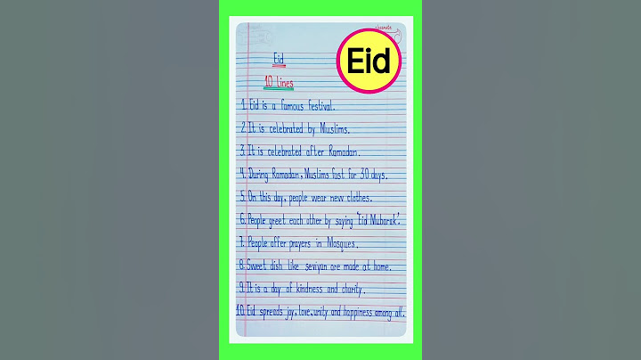 10 Lines Essay on Eid In English/Eid Essay 10 Lines/Eid Essay in English/Eid par nibandh