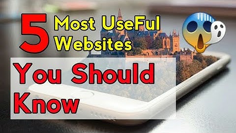 5 Most UseFul Websites Free Every Internet User Must know..