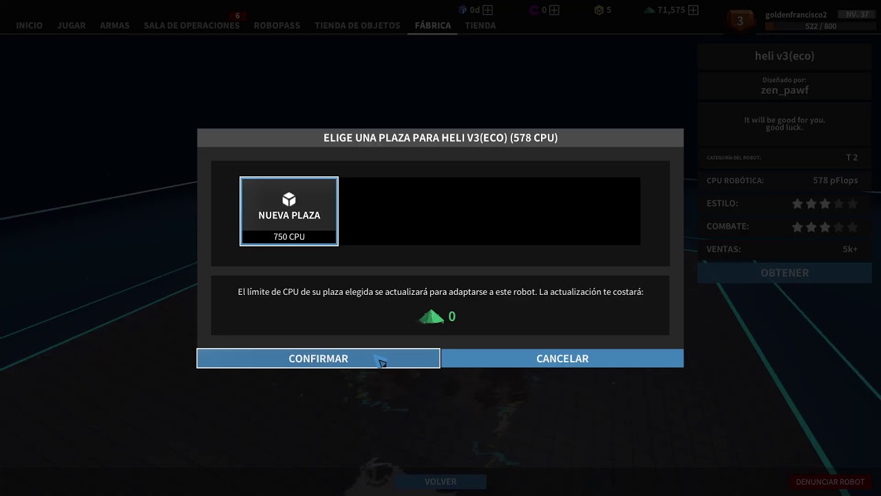 Hoy 1 hora de  ROBOCRAFT VICIADA A FULL