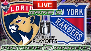 Florida Panthers vs New York Rangers Game 5 LIVE Stream Game Audio | NHL Playoffs Streamcast & Chat