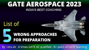 How to approach and prepare for GATE Aerospace Engineering | Viru sir IITian | concept library