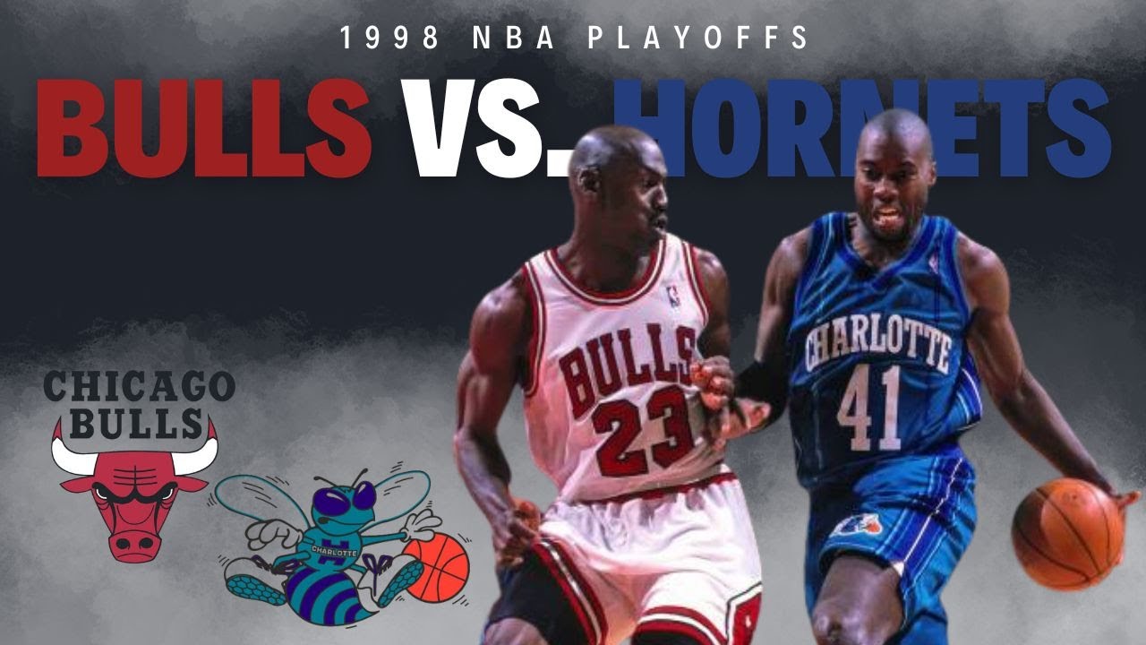 BULLS HORNETS 1998 | Playoff Intensity at Charlotte Coliseum - YouTube