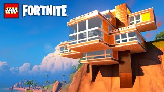 Lego Fortnite Tutorial: Cliffside Mansion or Modern House with a Sea View
