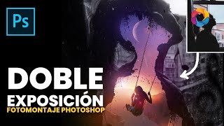 Crea un efecto de doble exposición - Fotomontaje Photoshop 2021