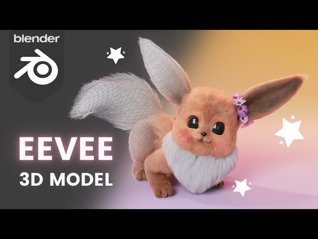 💗Create your own Eevee💗Pokemon 3d modeling