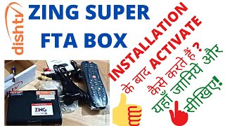 Zing Super FTA Set Top Box Activation|Installation|How to Activate Zing Super FTA Set Top Box Dishtv