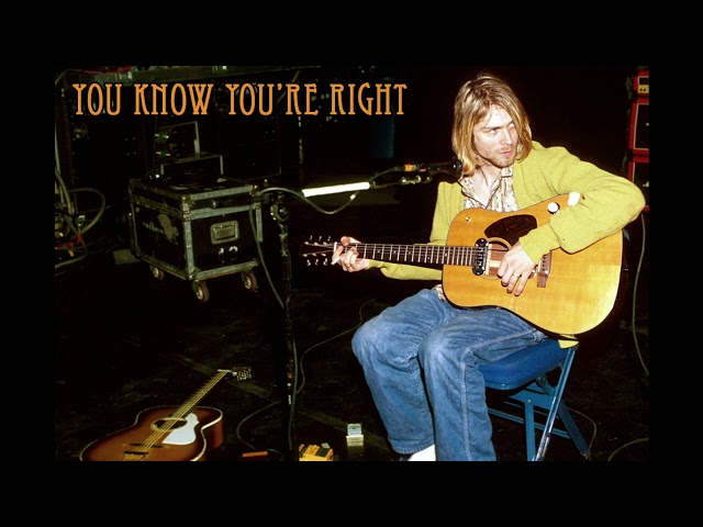 Nirvana - You Know You're Right (Acoustic) class=