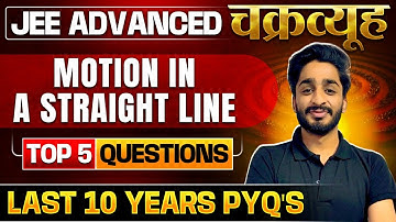 Motion In A Straight Line : Toughest PYQs for IIT-JEE ADVANCED 2025 | Chakravyuh Series