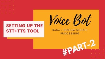 Voice Bot using Rasa & Botium Speech Processing | #Part2- Setting up the STT+TTS tool