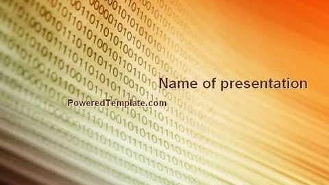 Abstract Computer PowerPoint Template by PoweredTemplate.com