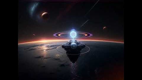 Black Hole Void Supermassive black hole Mecha Mech Robots in the Sky Living Ai Dark Star a Night Sky