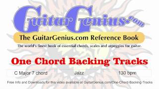 Video thumbnail of "C Major 7 | Jazz | 130 bpm - One Chord Backing Tracks"