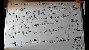 RC sinusoidal response time & frequecy domain analysis