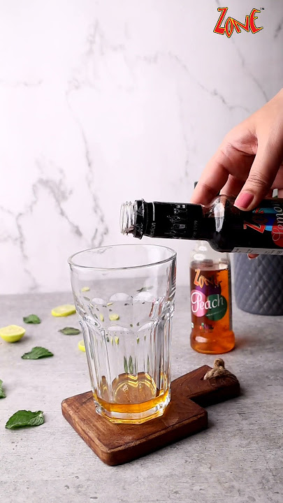 Peach Lemon Iced Tea | #shorts | Mocktail syrups