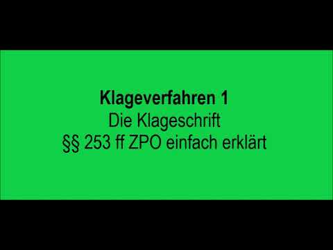 Video: Wie Schreibe Ich Eine Klageschrift Für Die Anerkennung Von Eigentum?