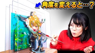 I Draw Shocking 3D PAINTINGS! -GENSHIN ART-