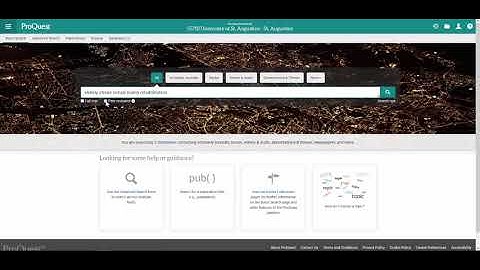 Searching in ProQuest