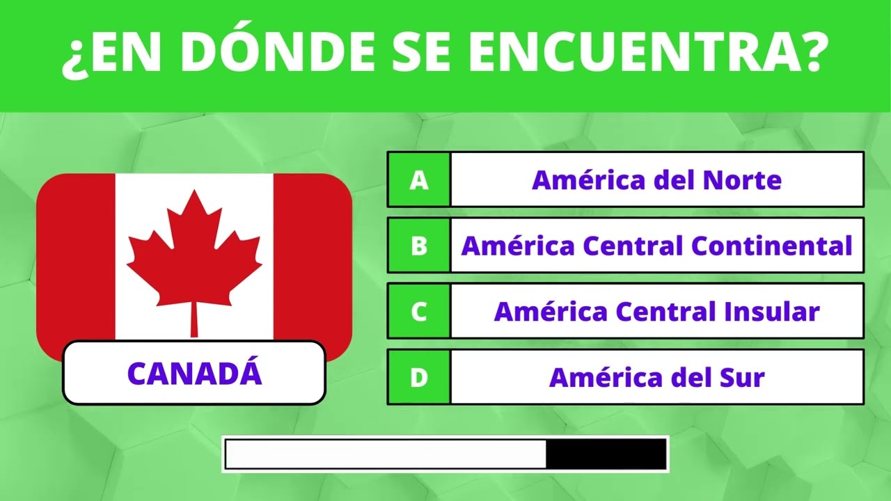 Quiz Geografia Bandeiras Continente Americano - Desafio 1 