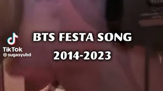 BTS Festa Songs though Years 🖇💜 #bts #btsfesta2023 (Cr.goes to rightful owner)