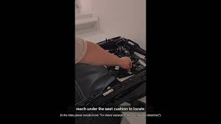How to install seat covers when the back of the front seat is closed