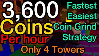 New Fastest Solo Coin Grind Strategy TDS tower defense simulator