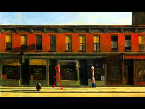 The Walking Guy Edward Hopper Early Sunday Morning Youtube