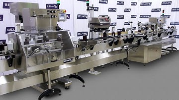 Liquid - Diagnostics - Big Container Line (Secure Chuck Capper, Induction Sealer, Labeler, Torquer)