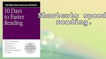 10 Days to Faster Reading by The Princeton Language Institute and Abby Marks Beale 📖 Book Summary