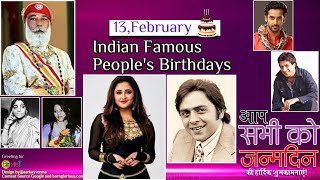 13-02-2021 Indian celebrity, Bollywood celebrities, Famous Peoples Birthdays